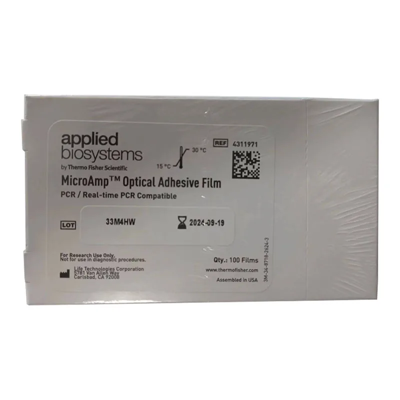 Applied Biosystems MicroAmp Optical Adhesive Film PCR Real-Time Quantitative Sealing Membrane Transparent PCR Lab Supplies