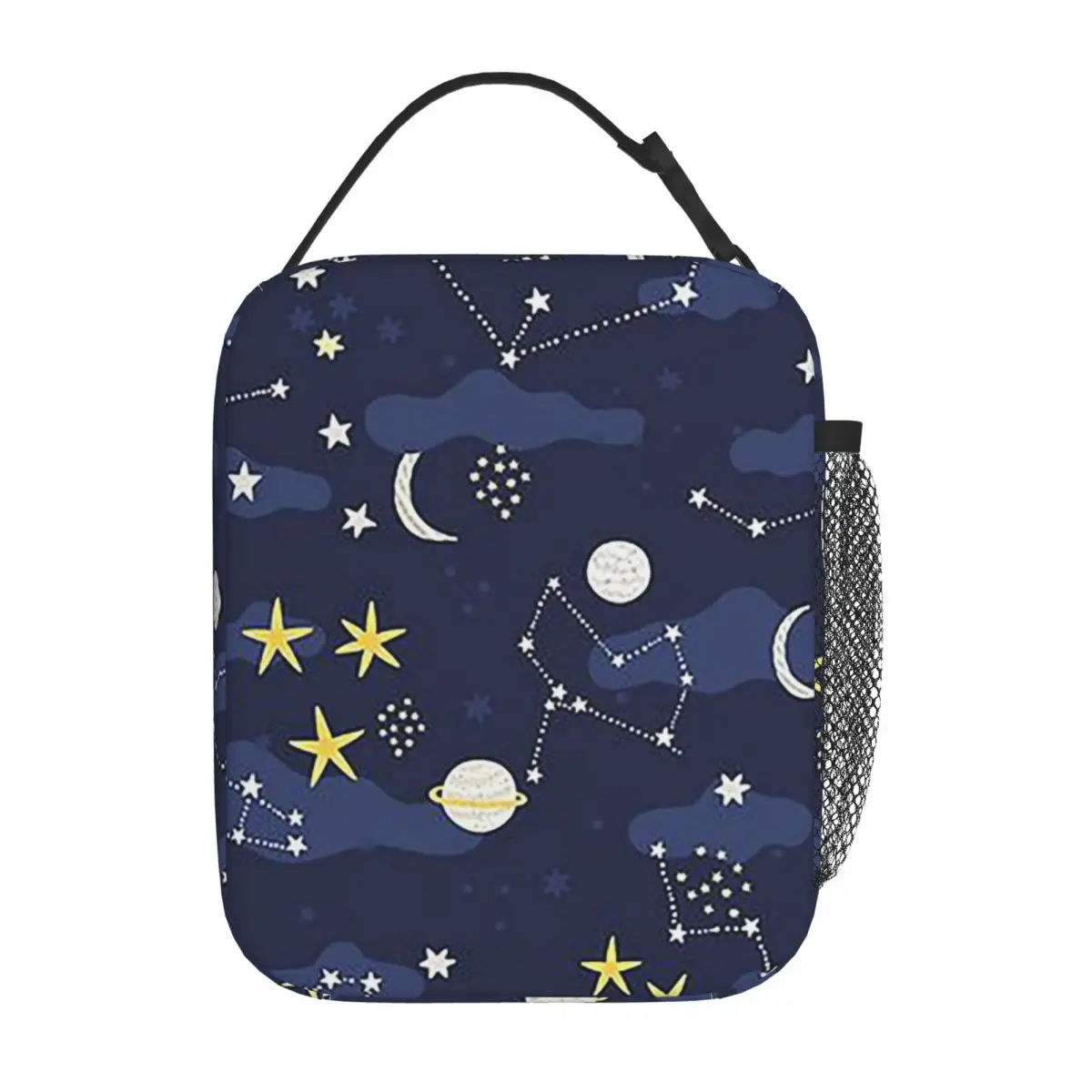 Galaxy Cosmos Moon Stars Astronomy Universe Insulated Lunch Bag for Women Office Cooler Thermal Food Box Tote Lunch Boxes