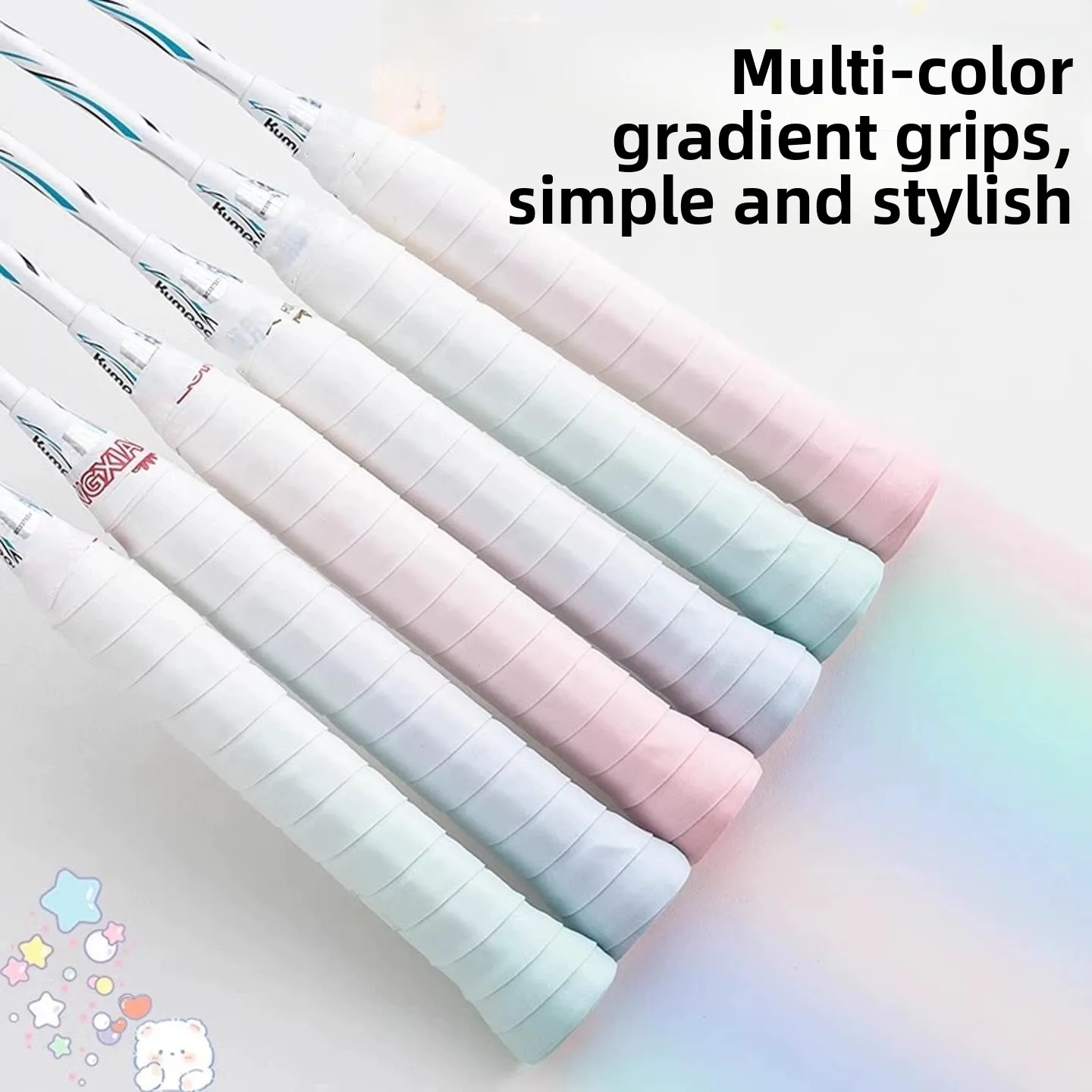 fita-antiderrapante-absorvente-de-suor-para-raquete-de-badminton-e-tenis-modelo-fino-em-pu-com-cores-gradientes-para-amortec