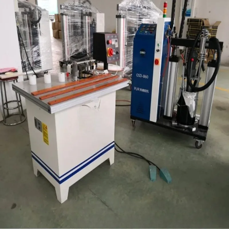 PUR Woodworking Manual Edge Banding Machine, Hot Melt Adhesive Edge Sealing Processing Equipment
