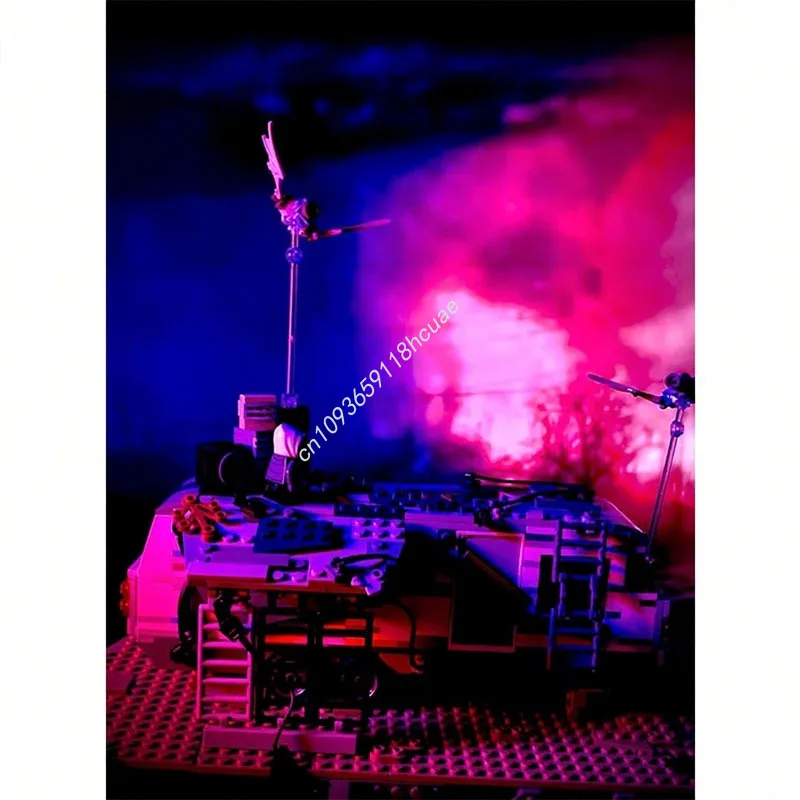 542개 MOC 에디 먼슨의 캠핑카 스트레인저 씨즈 나노 모델 블록 조립 장난감 건축 창의적인 크리스마스 선물