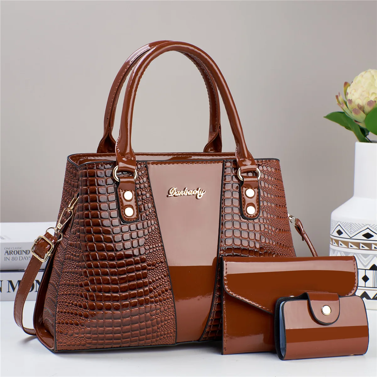 

Fashionable Versatile Women's Crossbody Bag Single Shoulder Spring 2024 Handbag PU Material Medium Hardness Daily Use