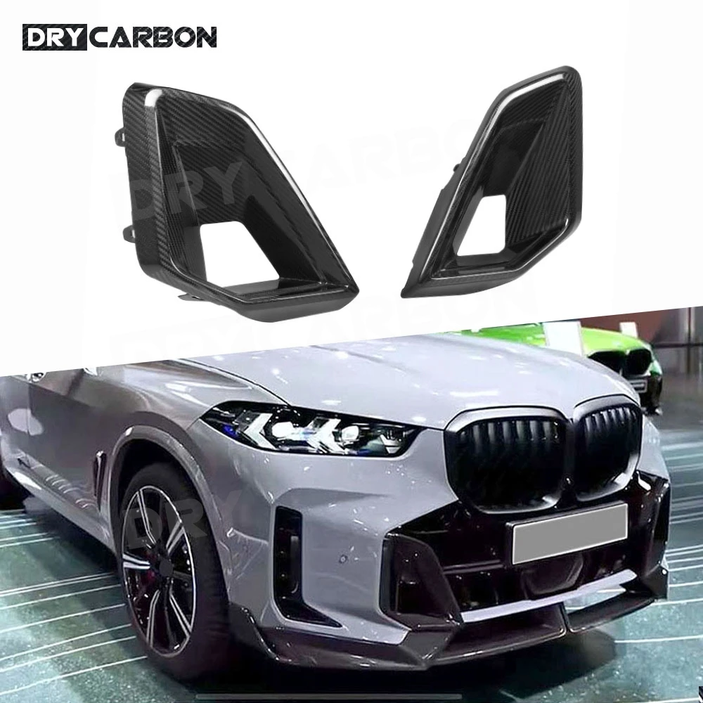 

for BMW X5 G05 G18 LCI M Sport 2023+ Front Bumper Air Intake Vent Trims Spoiler Foglamp Mesh Body Kits Car Styling Accessories