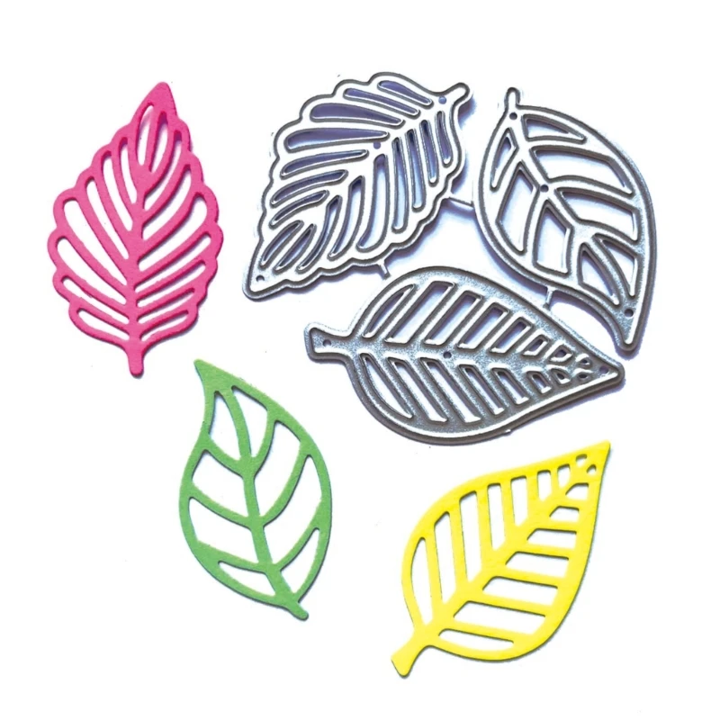 1Set Three Leaves Metal Cutting Dies DIY Stamps Crafts Template Mold Stencils for Embossing Scrapbooking Decoration