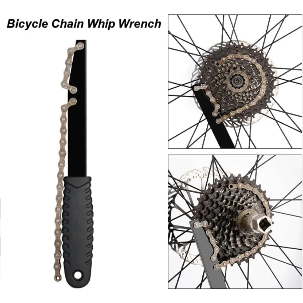 Bicycle Repair Tools Chain Whip Cassette Flywheel Remover Sprocket Extractor Bike Upgrade Rotor Lockring Removal Wrench view 4