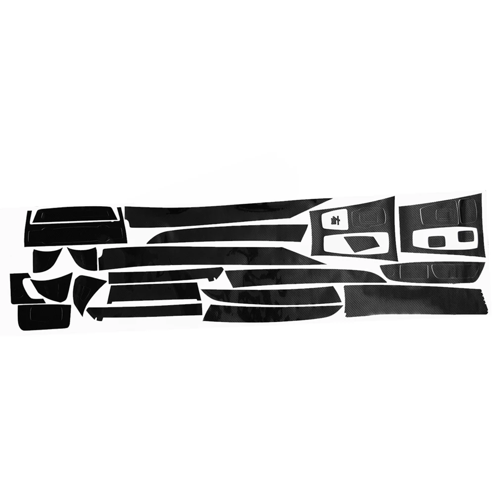 

Wrap Trim Car Interior Trim 3D Glos 1 Set Accessories Carbon Fiber Glossy Parts Replacements Office Outdoor Garden