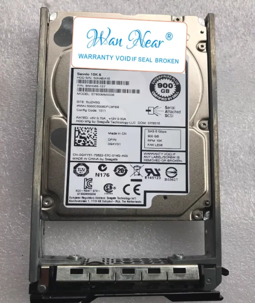 

For DELL 00FK3C 0GKY31 0FR83F 900G ST9900805SS ST900MM0006 10K SAS 2.5 SC220 Combe Storage Hard Drive