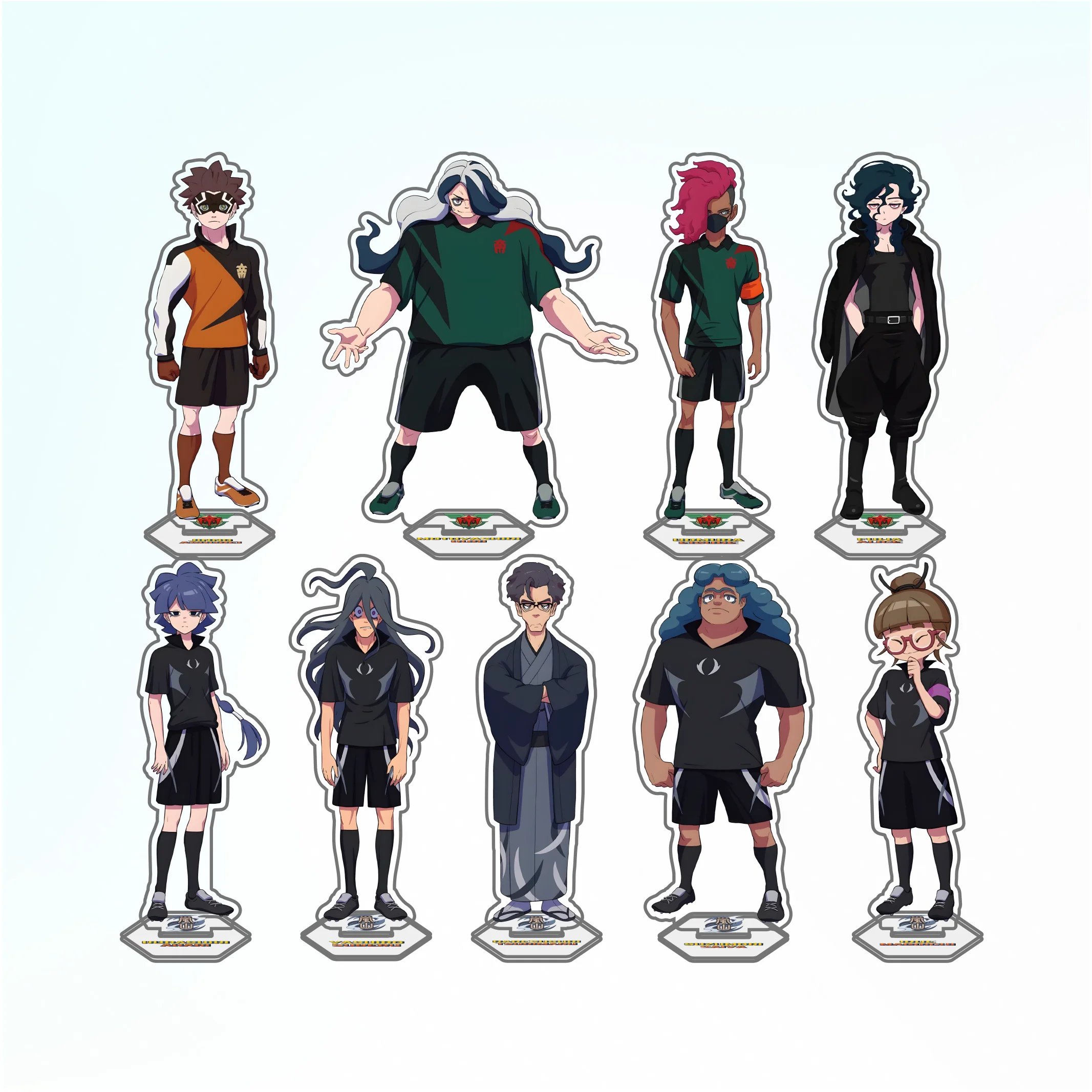 Football anime Inazuma Eleven: Victory Road High Transparency Double-Sided Printed Acrylic Stand  decoration gift, keychain 15CM