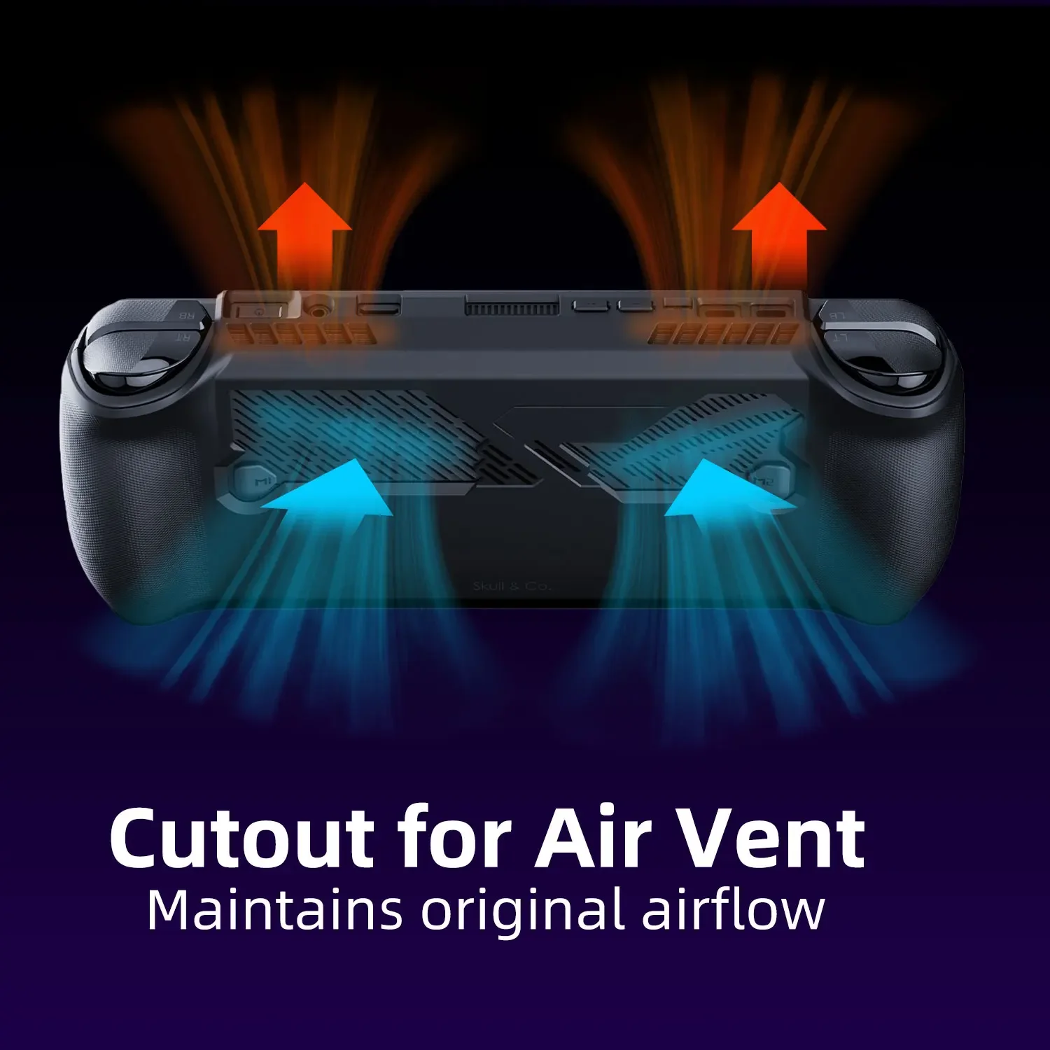 Skull & Co. GripCase Ally X Soft Protective Case Standable Cover Shell for ROG Ally X