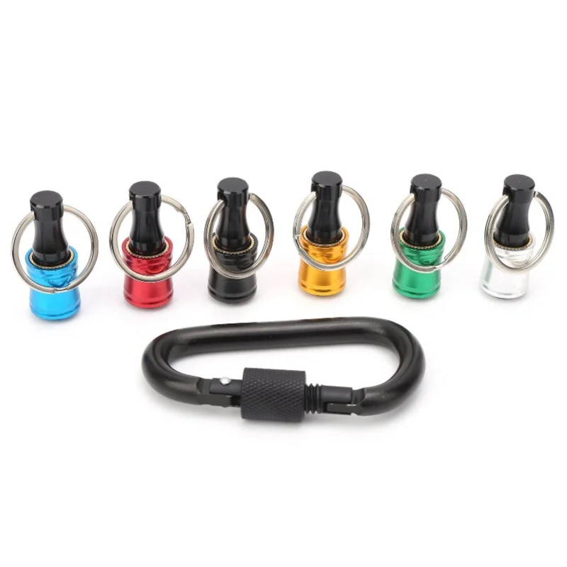 6個入り 六角軸ドライバービットホルダー アルミ合金キーホルダーホルダー エクステンションバーアダプター