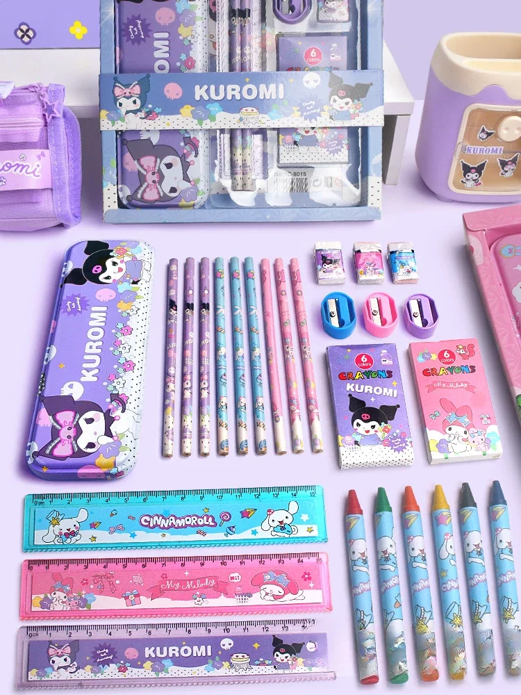 Sanrio briefpapier geschenkdoos set 10 jaar oud meisje basisschool Kuromi kinderen Tamagotchi hond eerste graad handboek