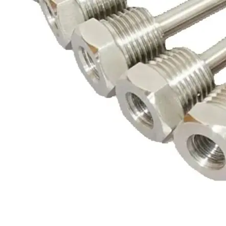 

30-200mm Thermowell 304 Stainless Steel G1/2 Thread For Temperature Sensor And Water Heater Use In Heating Cooling Systems
