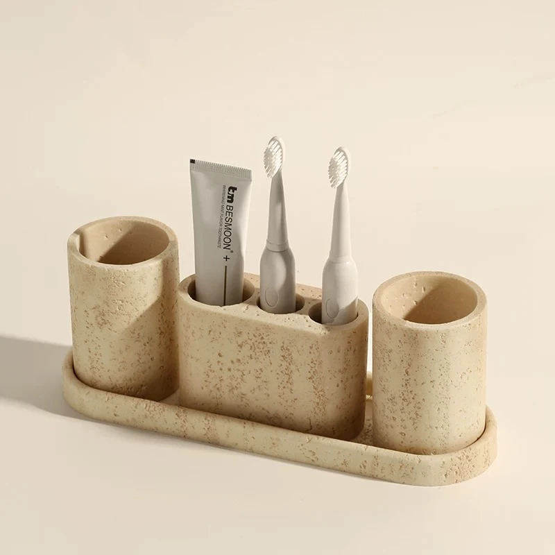 Waterproof Toothbrush Holder Moisture Proof Lotion Bottle Durable Bathroom Fixtures and Accessories Strong Hardness Toilet Set