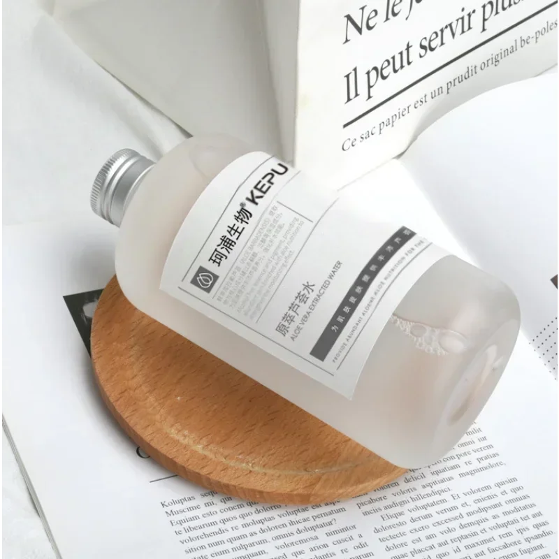 Tónico Facial de agua extraída de Aloe Vera, 500ml, reduce los poros, hidratante, refrescante, tratamiento del acné, reparación, cuidado calmante de la piel