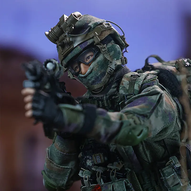 ฟิกเกอร์แอคชั่นขนาด 1/6 ใหม่ ทหารพลร่มหน่วยรบพิเศษ พร้อมสุนัขทหาร ของสะสม โมเดลตกแต่ง ของสะสมสำหรับนักสะสม