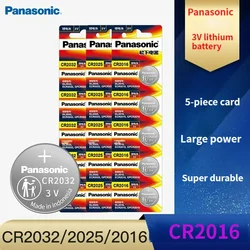 Panasonic 3V CR2016 Button Batteries LM2016 2032 2025 2012 Cell Phone Coin Lithium Battery For Clock Electronic Toy Calculators