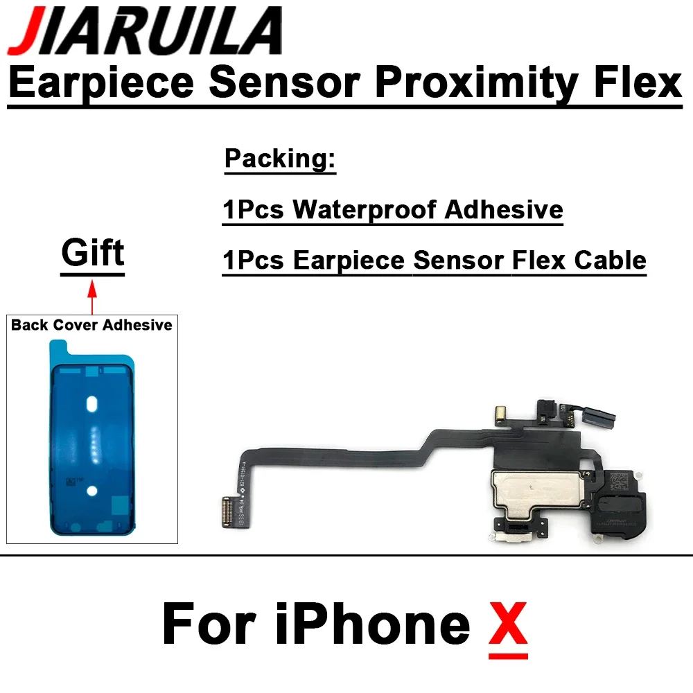 1Pcs Earpiece With Proximity Light Sensor Flex Cable For iPhone X XR XS MAX 11 12 Pro max Mini Ear Speaker Replacement Parts