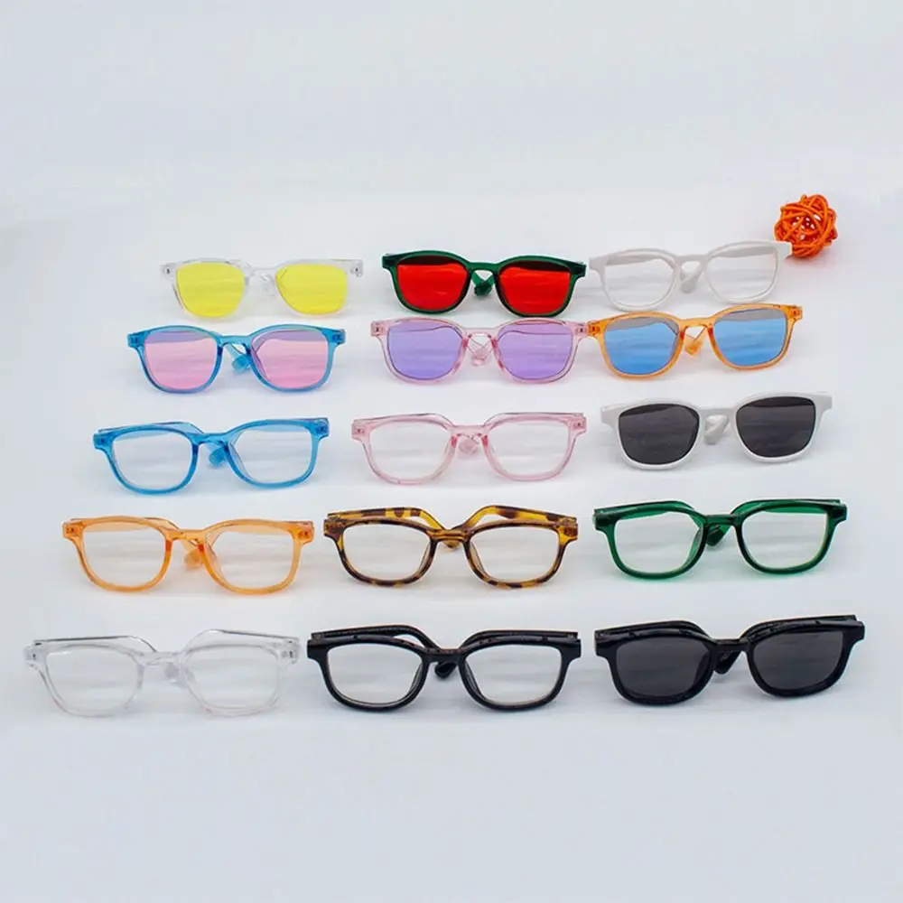 15-20CM Doll Glasses Frame Stuffed Plush Toys Glasses Vintage Square Oversized Eyeglasses For 60CM Doll Clothes Accessories