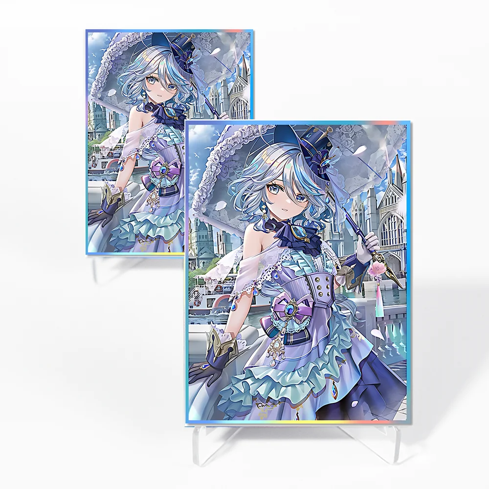 60 SZTUK Holograficznych Ochraniaczy na Karty z Motywem Kreskówkowym 67x92mm, Pasujących do Kart o Standardowym Rozmiarze MGT/PKM, Świąteczne/Halloweenowe