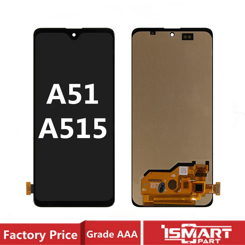 

ЖК-дисплей AMOLED для Samsung Galaxy A51 A515, сенсорный экран с дигитайзером в сборе, замена OLED TFT A515F A515FD