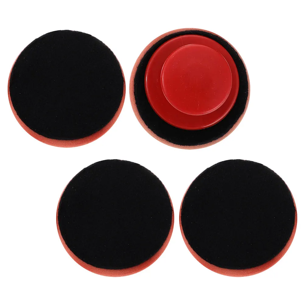 

1 Handle 4 Sponges Car Waxing Sponge Tools Foam Applicator Pad Polishing Buffer Pads Wax Removal Soft Foam Car Boat Golf Club