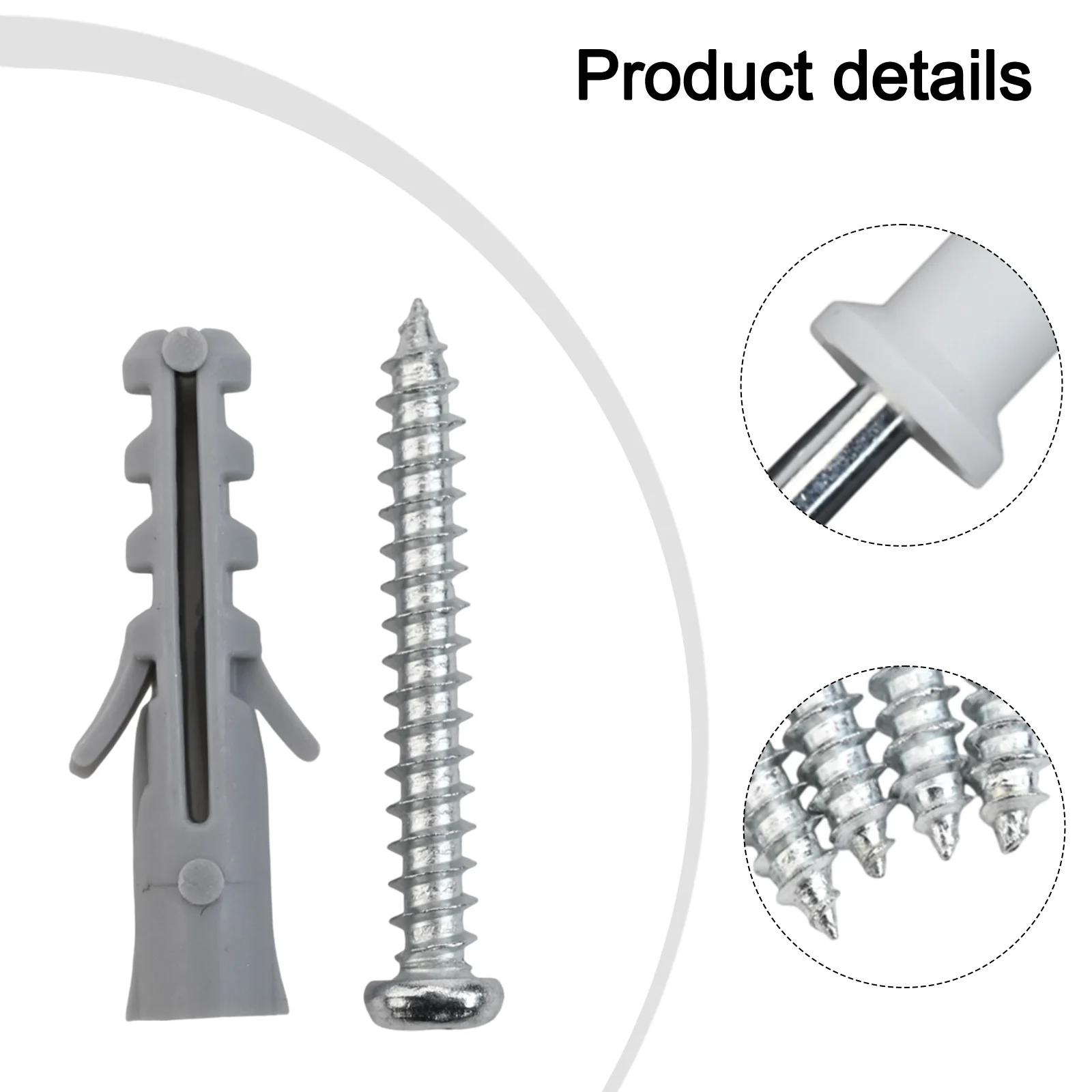 Complete Set Drywall Anchors 5*60MM Anchor Screws Self Tapping Drywall Screws Anchors Assorted Sizes High Strength