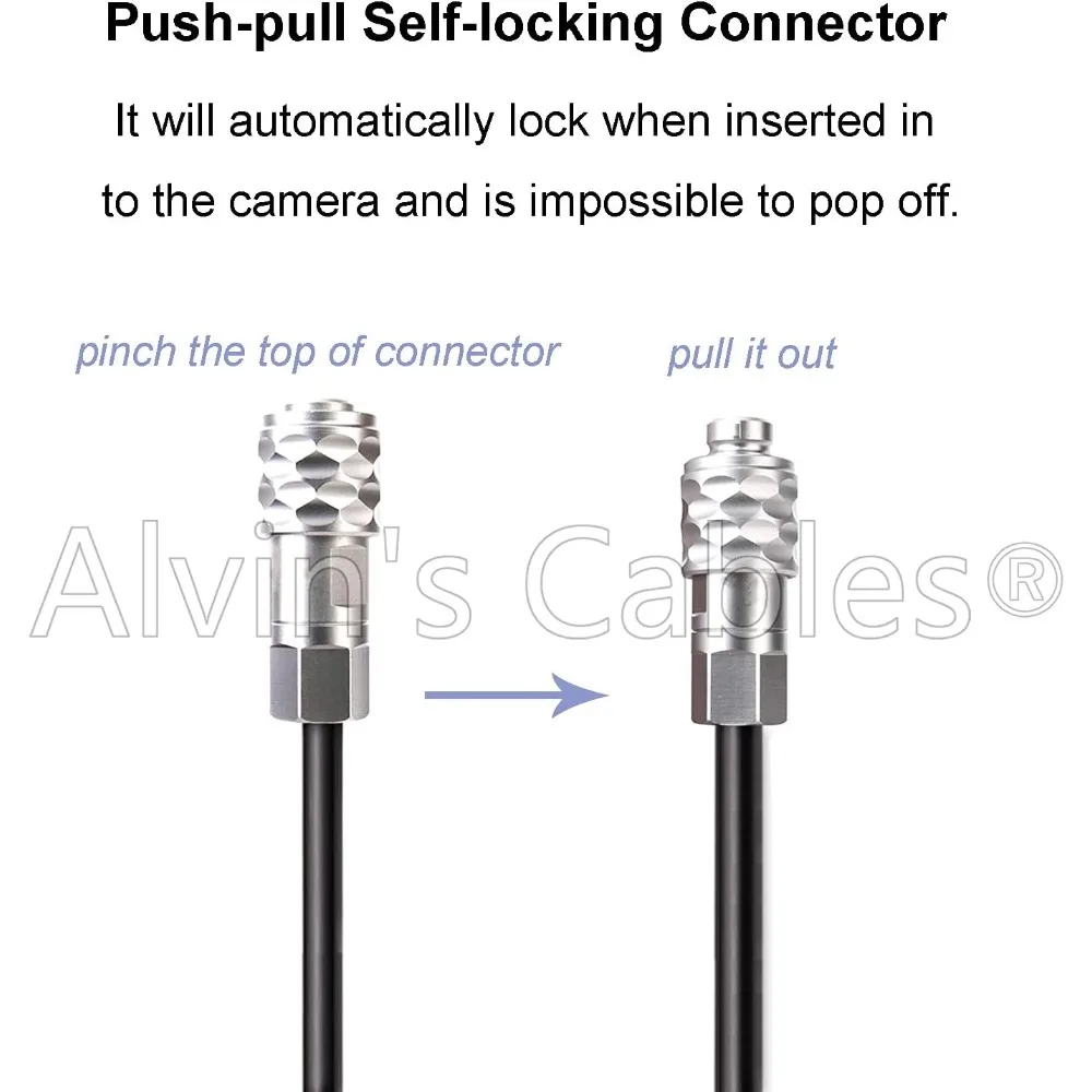 كابلات ألفين BMPCC 4K 6K إلى D كابل طاقة للكاميرا Blackmagic Pocket Cinema 4K |   6 ك |   برو ويبو 2 دبوس أنثى إلى P Tap