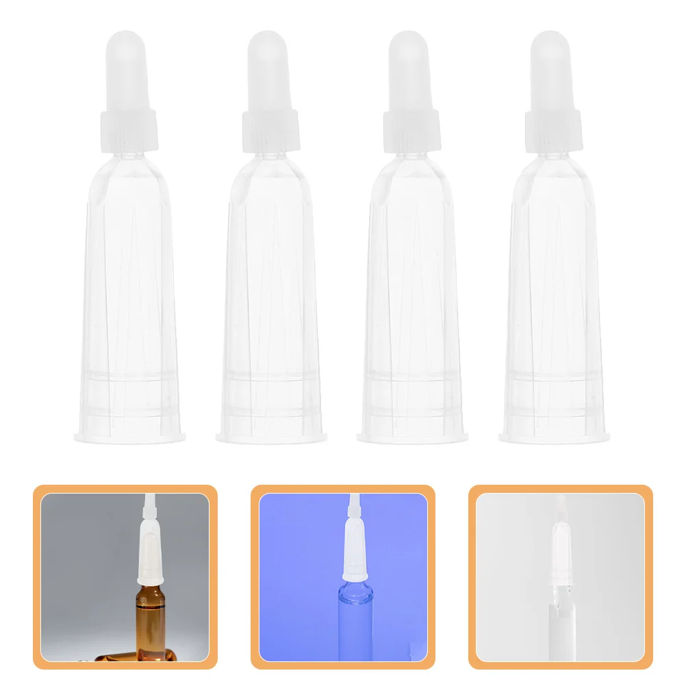 

50Pcs Ampoule Dispensing Tool Transparent Applicator Tip for Precision Liquid Distribution Skincare Laboratory Experiments
