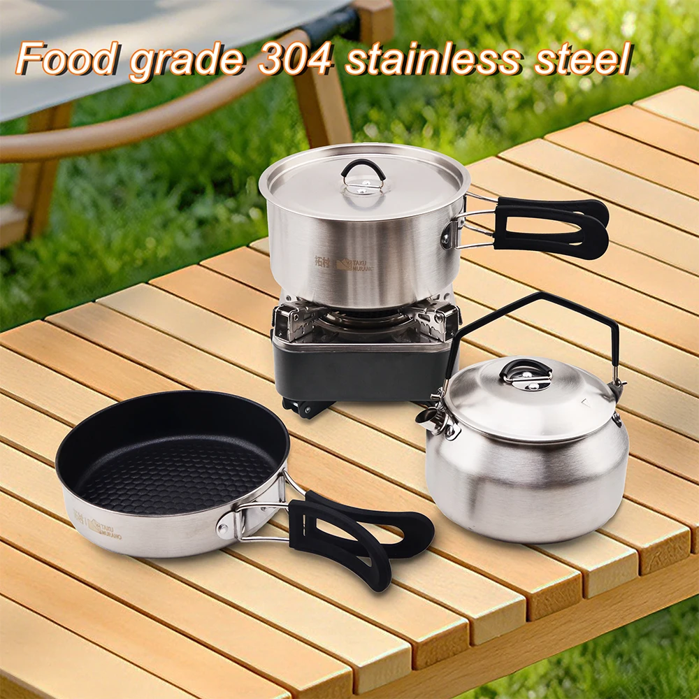 Camping Cooking Set Large - Set Peralatan Masak Camping Portabel 304