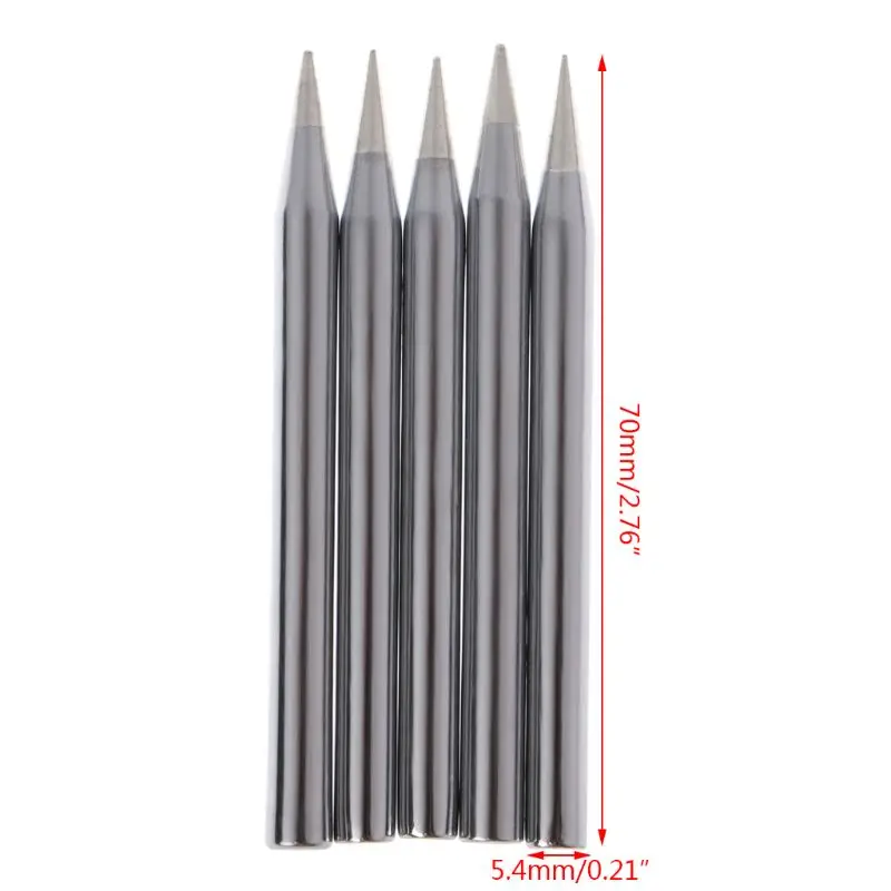 

5 Pcs 60W Replacement Soldering Iron Tip Lead-Free Solder Tip