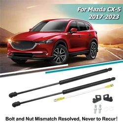 2pcs For Mazda CX-5 KF 2017-2023 Car Front Bonnet Hood Lift Supports Engine Cover Hydraulic Gas Spring Struts Auto Accessories