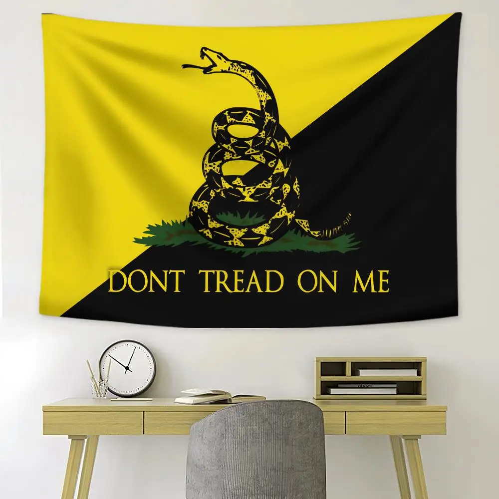 A-Anarcho Capitalism Black Yellow Tapestry Bedroom Living Room Bar Party House Home Dorm Interior Wall Decor Background Banner 3