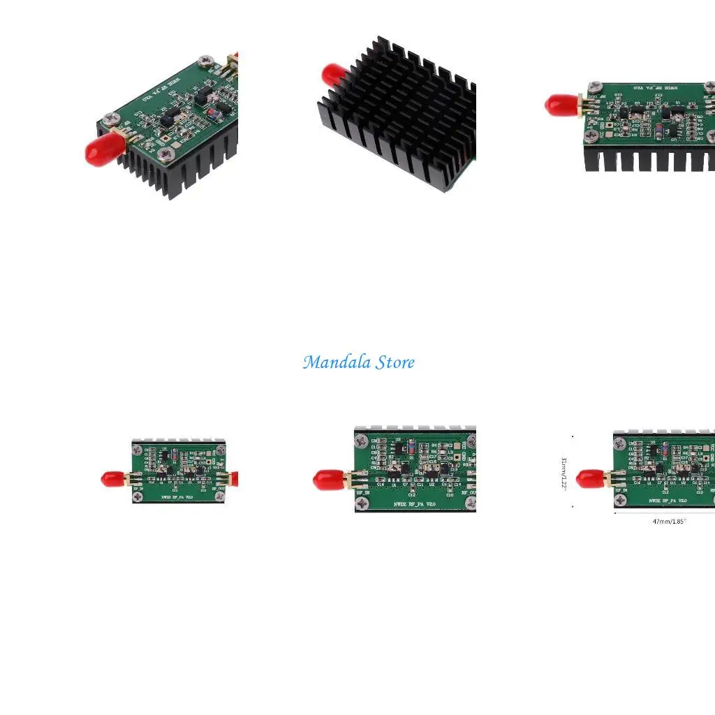 

U2JC RF Power Amplifier Board 2MHz-700MHZ 3W HF VHF UHF Broadband RF Amp Board for FM Shortwave Transmitter Radio Compact