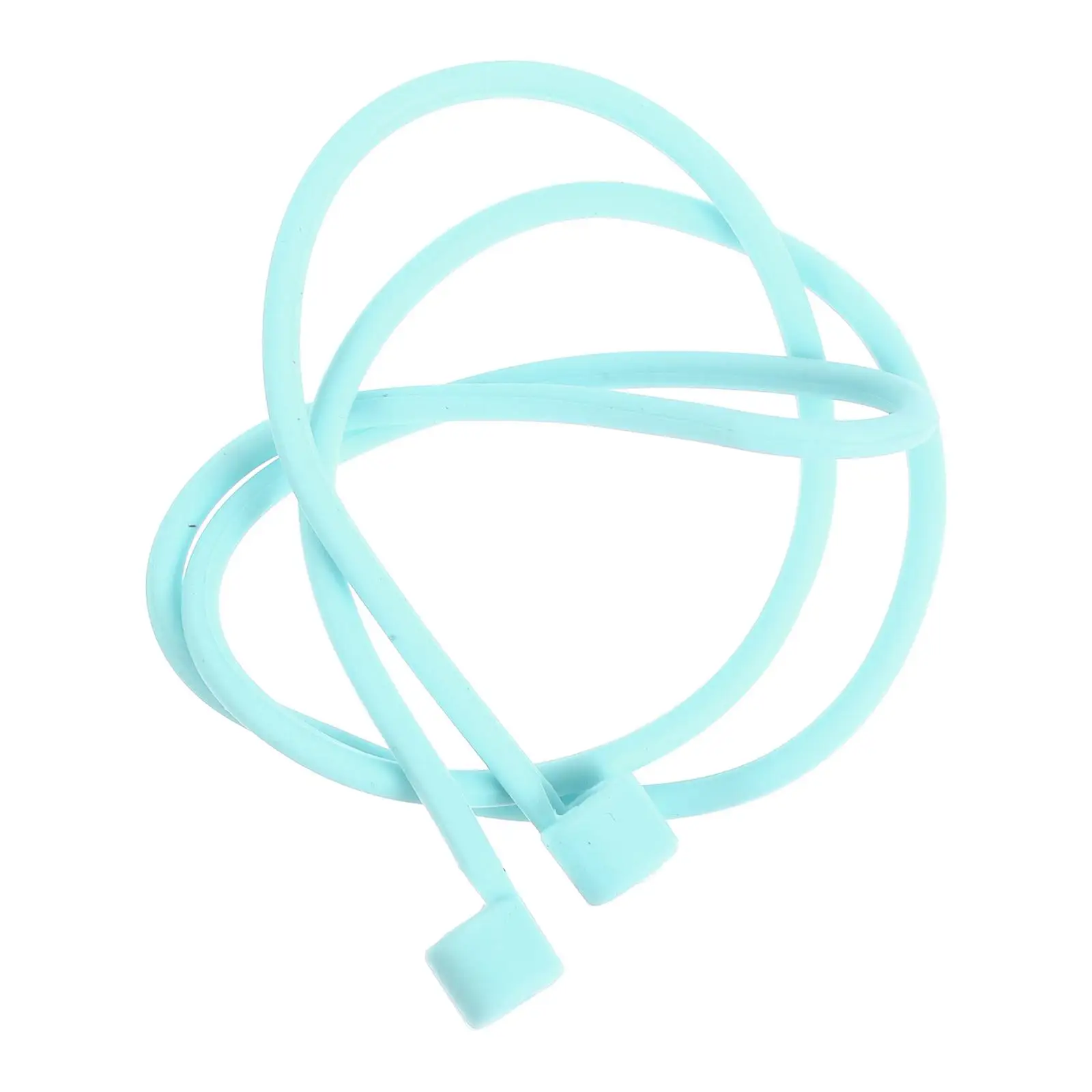 

Sky Blue Detachable Anti Lost Earbud Holder Earphone Lanyard Rope Noise Proof Earplug Accessories Lanyard Ear