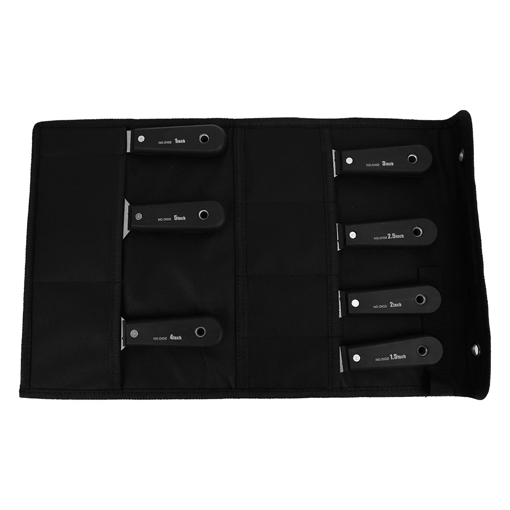 7 Pcs Putty Knife Portable 1in~5in Scraper Blade Wall Shovel Plastering Knife for Construction Tool