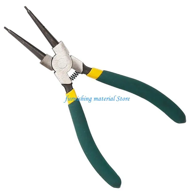 Y5GD Multifunctional 7Inch Internal External Spring Clip Pliers Sturdy Carbon Steel