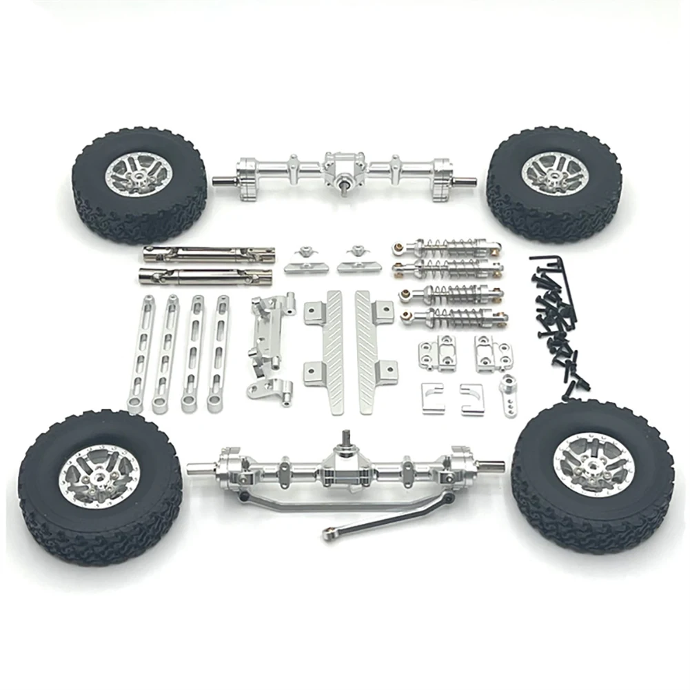 RC Suitable for Mangniu 1/12 MN82 LC79 remote control car metal upgrade door bridge clip tire suspension kit package