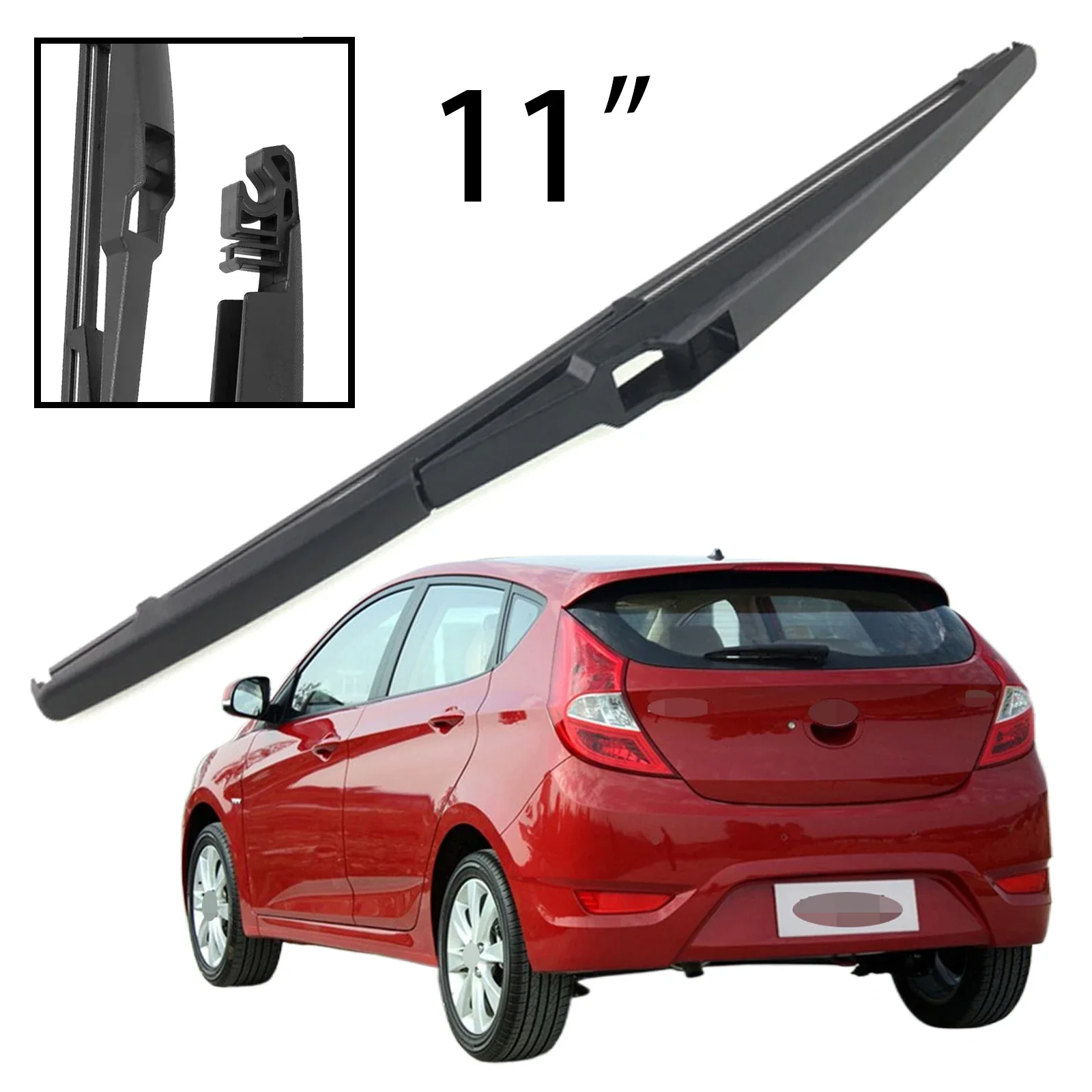 

11" Rear Windshield Windscreen Washer Wiper Blade For Hyundai Solaris RB Hatchback 2011-2017 Car Accessories Accsesories