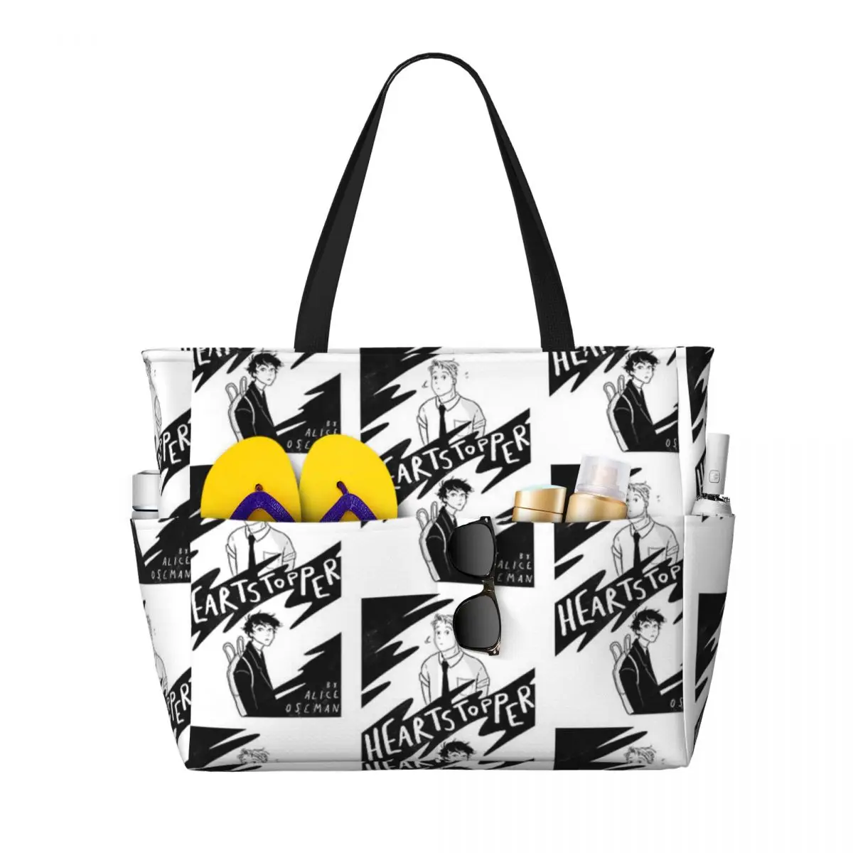 

Heartstopper Beach Travel Bag, Tote Bag Customizable Practical Out Birthday Gift Multi-Style Pattern