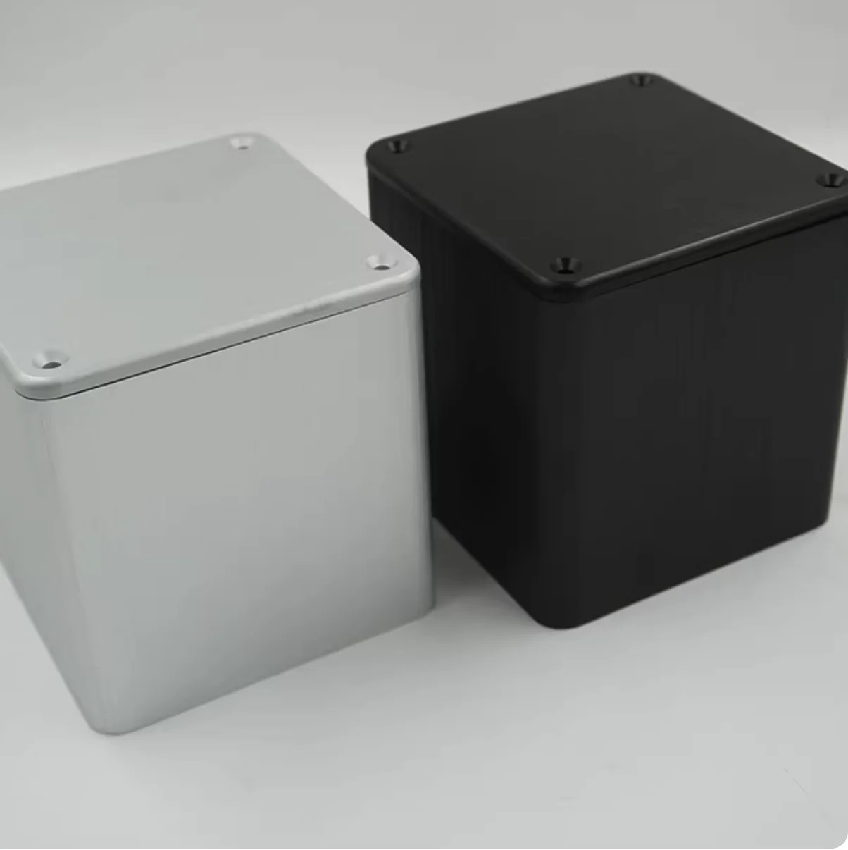 110 * 110 black aluminum chassis isolation cow cover transformer shell all aluminum alloy profile shielding cover