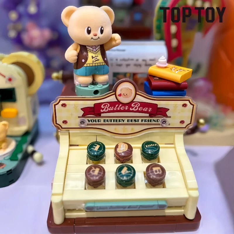 TOPTOY ビルディングブロックバタービアティピューライターポラロイド組立モデル電子ペットシリーズ装飾品子供のおもちゃギフト