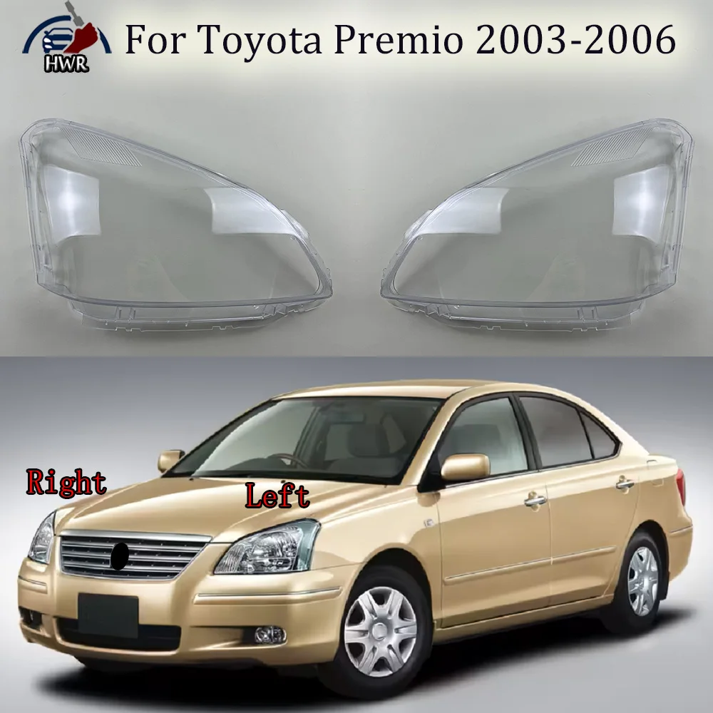 

Headlamp Lamp Shell Headlight Cover Transparent Lens Plexiglass Replace Original Lampshade For Toyota Premio 2003 2004 2005 2006