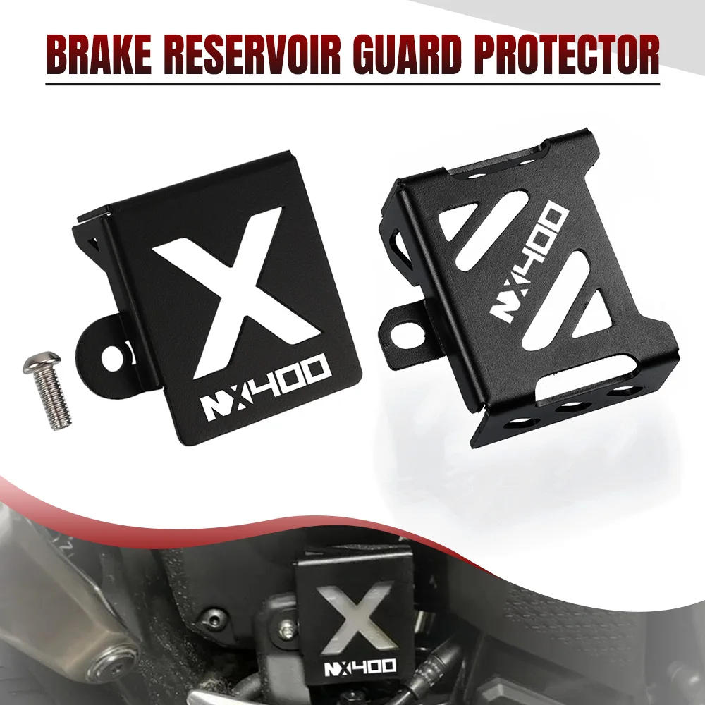 For Honda NX400 NX500 NX-400 NX-500 CL500 CL300 Motorcycle Rear Brake Fluid Reservoir Guard Oil Tank Cover Cap Protection Access