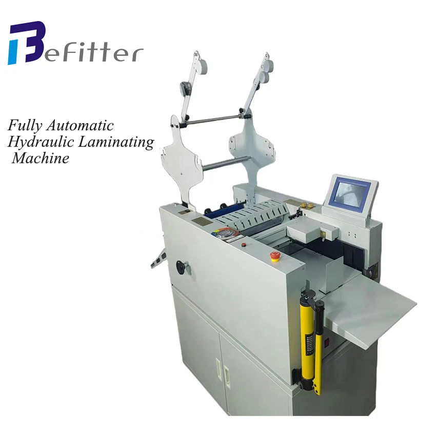 VS-450S Fully Automatic Laminator A3 Size Auto Feed And Separation Hydraulic Laminator With Auto Paper Length Detection Function