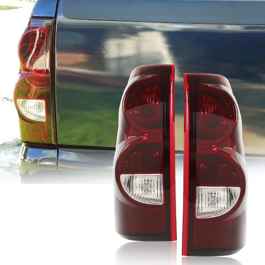 

Tail Lights Compatible with 20032007 Chevy Silverado 1500 2500 3500 Classic Pair Taillights Brake Lamp with Bulbs and Harness f