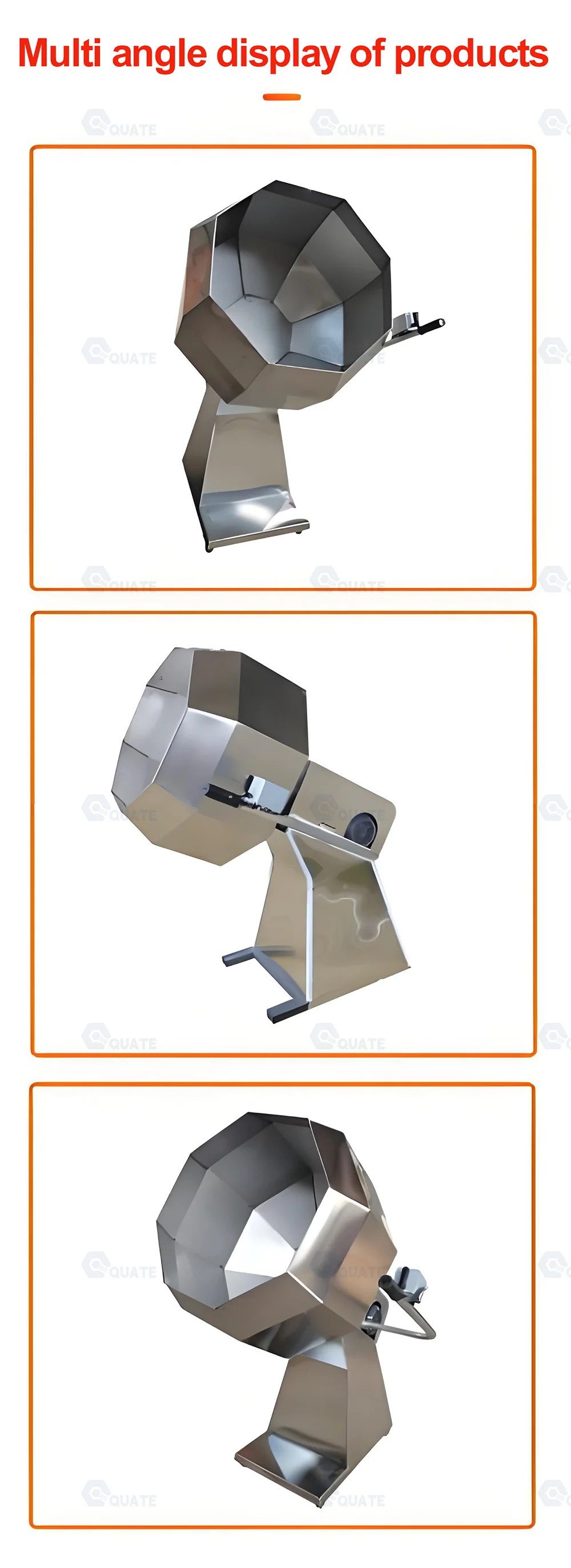 خلاط يانسون، خلاط تغذية، شكل مثمن، بطاطس مقلية، خلاط توابل #5