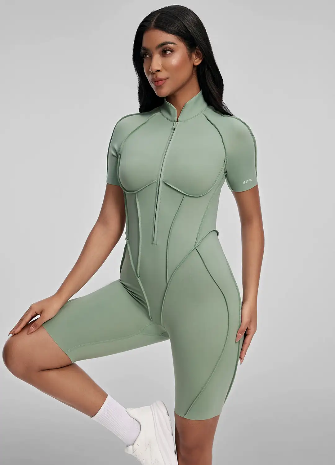 

BetterMe Women's Sports Jumpsuit Yoga Set Fitness Combination Lift Buttocks Bare Back High Elasticity Gym Sexy Sports Jumpsuit G
