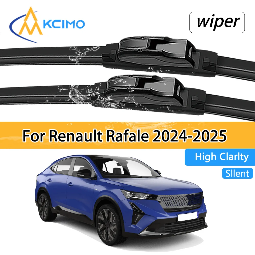 2Pcs Car Front Wiper Blades For Renault Rafale DHN 2024-2025 Crystal Clear Visibility & Enhanced Driving Safety