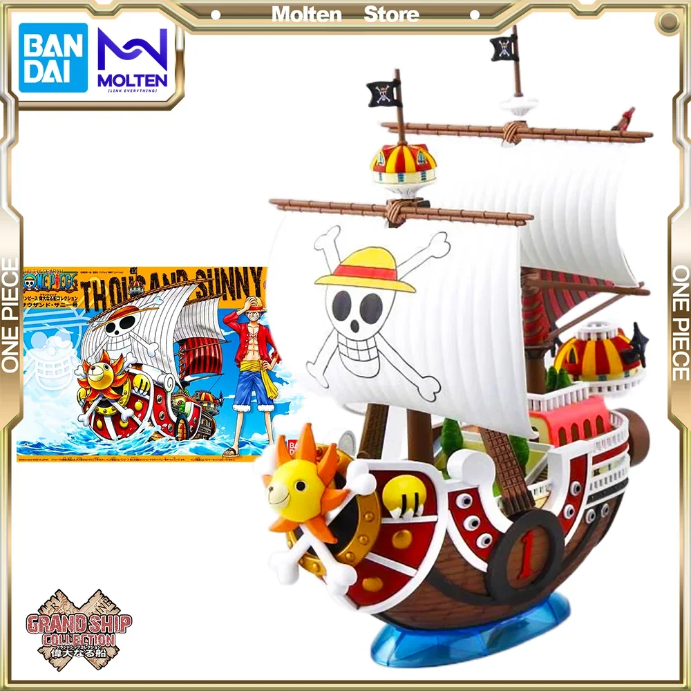 

Bandai Original One Piece Grand Ship Collection Thousand Sunny Anime Action Figure luffy Ship Model Kit Assembly/Assembling