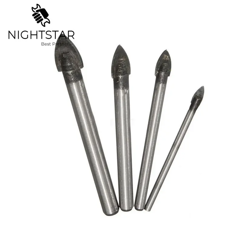 4 Bộ Mũi Khoan Ngói Đá Cẩm Thạch Kính Gốm Cưa Lỗ Khoan Bits Cho Dụng Cụ Điện 4Mm 6Mm 8Mm 10Mm
